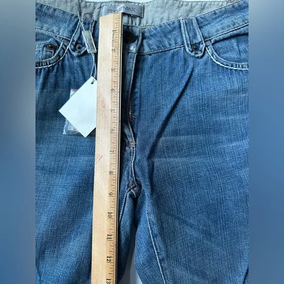 Y2K MaxSport by Max Mara Denim Cuff Jeans Sz 10 made in Rumania Brand New
